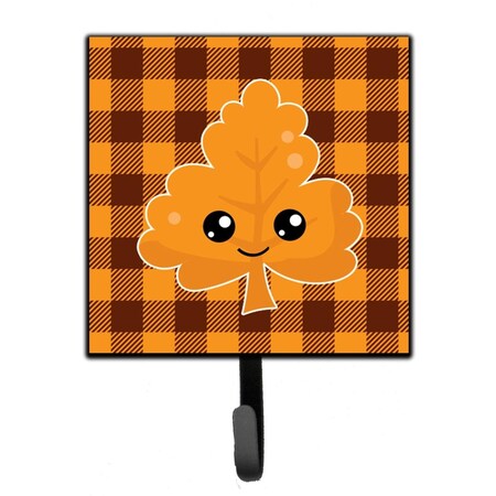 Carolines Treasures Fall Leaf on Gingham Leash or Key Holder BB7109SH4